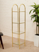 Load image into Gallery viewer, Gold Hollywood Regency Shelf