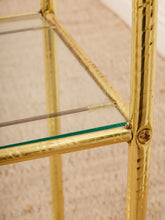 Load image into Gallery viewer, Gold Hollywood Regency Shelf