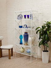 Load image into Gallery viewer, Vintage White Plant Shelf