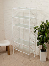 Load image into Gallery viewer, Vintage White Plant Shelf