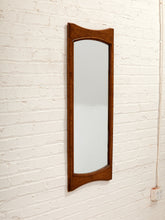 Load image into Gallery viewer, Walnut Vintage Scandi Mirror