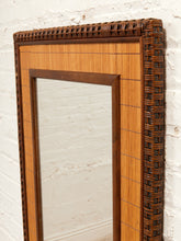 Load image into Gallery viewer, Vintage Bamboo and Rattan Mirror