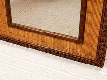 Load image into Gallery viewer, Vintage Bamboo and Rattan Mirror