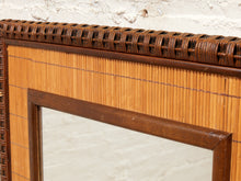 Load image into Gallery viewer, Vintage Bamboo and Rattan Mirror
