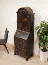 Load image into Gallery viewer, Chinoiserie Antique Bureau Secretary, Bar Cabinet