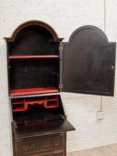 Load image into Gallery viewer, Chinoiserie Antique Bureau Secretary, Bar Cabinet