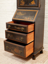 Load image into Gallery viewer, Chinoiserie Antique Bureau Secretary, Bar Cabinet