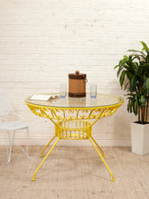 Load image into Gallery viewer, Arthur Umanoff Yellow Vintage Outdoor Table