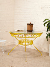 Load image into Gallery viewer, Arthur Umanoff Yellow Vintage Outdoor Table