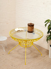Load image into Gallery viewer, Arthur Umanoff Yellow Vintage Outdoor Table