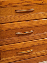 Load image into Gallery viewer, Oak 9 Drawer Dresser