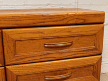 Load image into Gallery viewer, Oak 9 Drawer Dresser