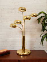 Load image into Gallery viewer, Mid Century Modern Brass Tiered Eyeball Lamp