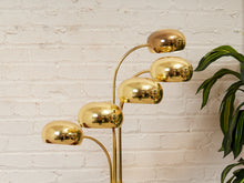 Load image into Gallery viewer, Mid Century Modern Brass Tiered Eyeball Lamp