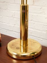 Load image into Gallery viewer, Mid Century Modern Brass Tiered Eyeball Lamp