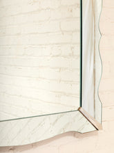 Load image into Gallery viewer, Large Art Deco Scalloped Etched Wall Mirror