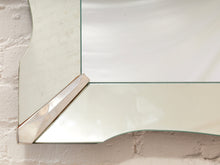 Load image into Gallery viewer, Large Art Deco Scalloped Etched Wall Mirror