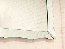 Load image into Gallery viewer, Large Art Deco Scalloped Etched Wall Mirror