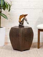 Load image into Gallery viewer, Facet Sculptural Metal Side Table or Stool
