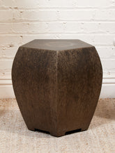Load image into Gallery viewer, Facet Sculptural Metal Side Table or Stool