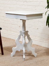 Load image into Gallery viewer, White Antique Pedestal Desk