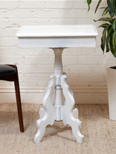 Load image into Gallery viewer, White Antique Pedestal Desk