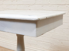 Load image into Gallery viewer, White Antique Pedestal Desk