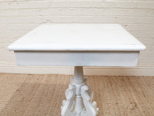 Load image into Gallery viewer, White Antique Pedestal Desk
