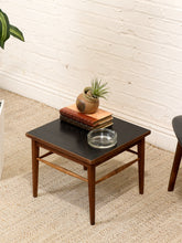 Load image into Gallery viewer, Black Top Mid Century Side Table