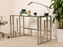 Load image into Gallery viewer, Chrome Geometric Desk