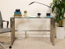 Load image into Gallery viewer, Chrome Geometric Desk