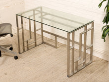 Load image into Gallery viewer, Chrome Geometric Desk