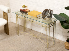 Load image into Gallery viewer, Vintage Cream Console Entry Table