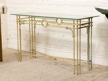 Load image into Gallery viewer, Vintage Cream Console Entry Table