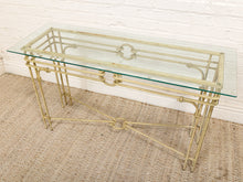 Load image into Gallery viewer, Vintage Cream Console Entry Table