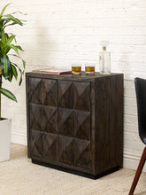 Load image into Gallery viewer, Brutalist Bar Cabinet