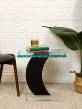 Load image into Gallery viewer, Post Modern Italian Glass and Chrome Table
