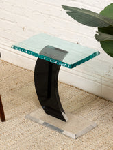 Load image into Gallery viewer, Post Modern Italian Glass and Chrome Table