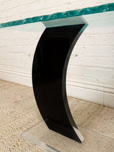 Load image into Gallery viewer, Post Modern Italian Glass and Chrome Table