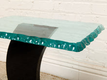 Load image into Gallery viewer, Post Modern Italian Glass and Chrome Table