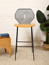 Load image into Gallery viewer, Single Stool geometric design, Bent Plywood Stool
