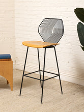 Load image into Gallery viewer, Single Stool geometric design, Bent Plywood Stool