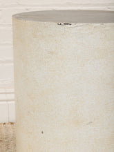 Load image into Gallery viewer, Plinth Cream Cylindrical Pedestal Side Table