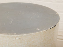 Load image into Gallery viewer, Plinth Cream Cylindrical Pedestal Side Table