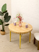 Load image into Gallery viewer, Formica Yellow Base Dinette Table