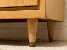 Load image into Gallery viewer, Blonde 6 Drawer Mid Century Dresser