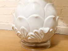 Load image into Gallery viewer, Pineapple White Ceramic Table Lamp with Drum Shade