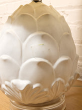 Load image into Gallery viewer, Pineapple White Ceramic Table Lamp with Drum Shade
