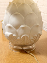 Load image into Gallery viewer, Pineapple White Ceramic Table Lamp with Drum Shade