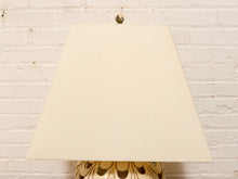 Load image into Gallery viewer, Scallop Glow White Ceramic Table Lamp with Tapered Shade